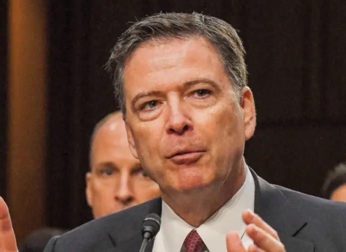 Former FBI Director James Comey testifies in front of the Senate Intelligence Committee during hearing in the Hart Senate Office building June 8^ 2017^ in Washington DC.