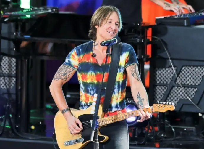 Keith Urban performs on ABC's "Good Morning America" on August 9^ 2019 at Rumsey Playfield in New York City.