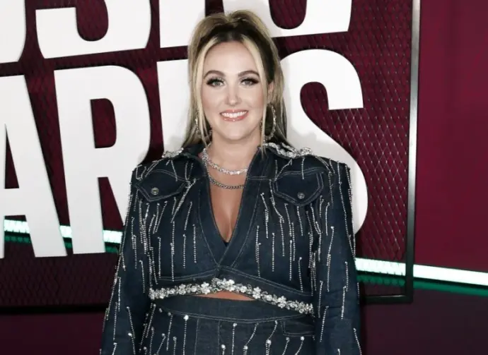 Priscilla Block attends the 2023 CMT Music Awards at Moody Center on April 2^ 2023 in Austin^ Texas.