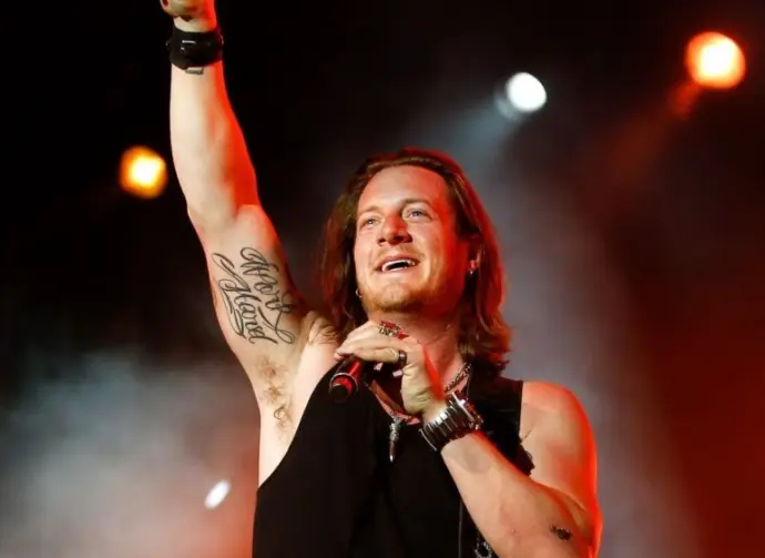 Tyler Hubbard of Florida Georgia Line performs at the 2nd Annual Academy of Country Music (ACM) Party For A Cause Festival - "Outnumber Hunger Live!" at The LINQ in Las Vegas^ Nevada. LAS VEGAS-APR 4