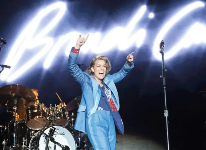 Brandi Carlile performs at the 2022 Sound on Sound Music Festival Bridgeport^ Connecticut - September 25^ 2022 Singer songwriter