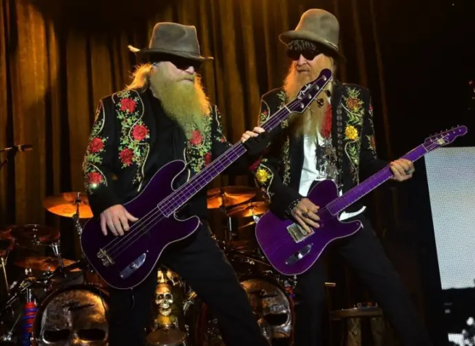 Dusty Hill and Billy Gibbons of ZZ Top at the Harley-Davidson 110th Anniversary Celebration in Milwaukee^ WI^ United States on August 31^ 2013