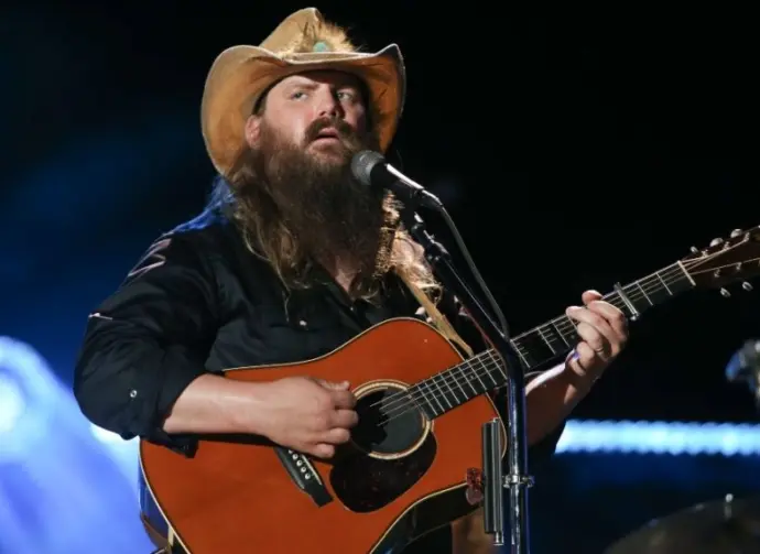Chris Stapleton performs at the 2018 CMA Fest at Nissan Stadium on June 9^ 2018 in Nashville^ Tennessee.