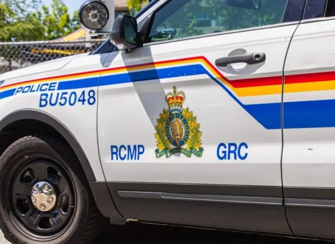 RCMP (Royal Canadian Mounted Police) Police car seen in sunny day. Burnaby^ CANADA - Jun 3 2023
