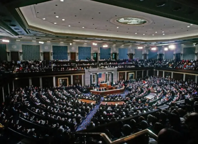 President George H.W. Bush delivers his Address Before a Joint Session of the Congress on the State of the Union Washington^ DC. USA^ January 31^ 1990