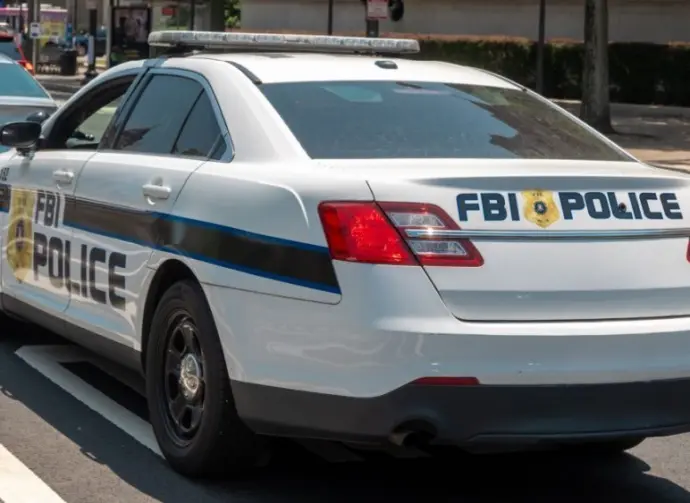 FBI agents in Washington DC. Police FBI car patrolling the streets of the capital. FBI vehicle near the U.S. Capitol. Federal agents. Criminal activity in DC. FBI car near Capitol Hill. Police