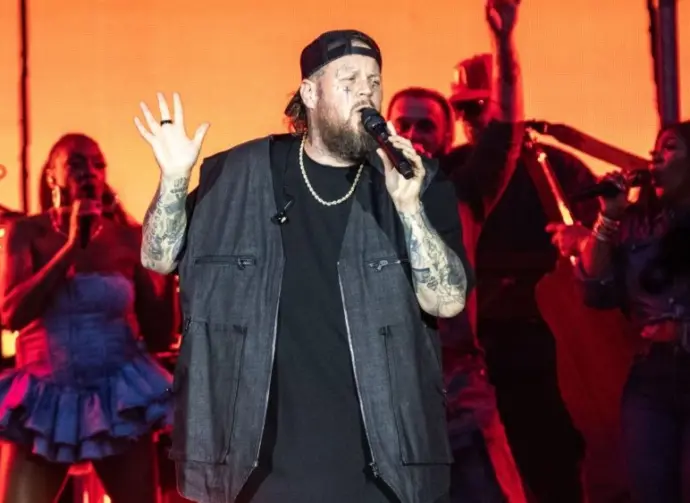 Jelly Roll performs at Tottenham Hotspur Stadium supporting on Post Malone's The BIG ASS World Tour London^ UK - September 20^ 2025