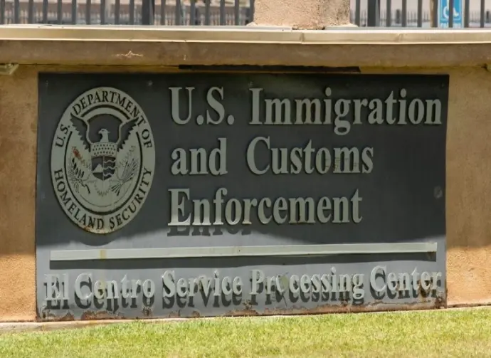 U.S. Immigration and Customs Enforcement Service Processing Center. El Centro^ California^ USA - May 27^ 2022