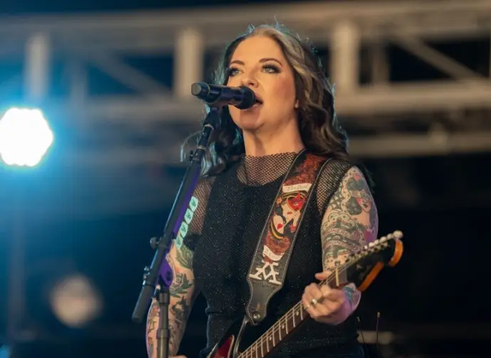 Ashley McBryde performs in concert on April 5^ 2024 in Fort Lauderdale^ Florida. The performance was part of the Tortuga Music Festival.