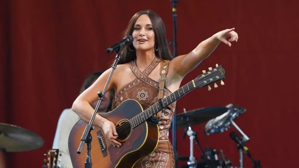 Kacey Musgraves performs at the 2025 New Orleans Jazz and Heritage Festival. New Orleans^ Louisiana - April 25^ 2025