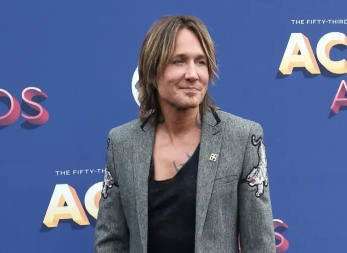 Keith Urban attends the 53rd Annual Academy of Country Music Awards on April 15^ 2018 at the MGM Grand Arena in Las Vegas^ Nevada.
