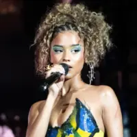 Singer Tyla on the fifth day of Rock in Rio 40 years in the city of Rock. Rio de Janeiro^ Rio de Janeiro^ Brasil September 20