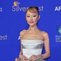 Ariana Grande arriving at the 2025 Palm Springs Film Festival Awards. PALM SPRINGS^ CA. January 03^ 2025