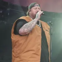 Jelly Roll preparing for performance at the Global Citizen Festival 2024. New York^ USA - September 28^ 2024