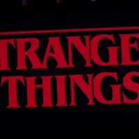 Iphone 11 pro with the Stranger Things logo on top of a computer keyboard. United States^ New York. Sunday^ September 29^ 2019.