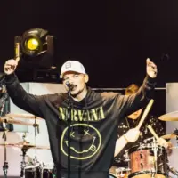 Kane Brown performs on stage during Chris Young's Losing Sleep 2018 World Tour at Infinite Energy Center. DULUTH^ GA^ USA - FEBRUARY 15TH^ 2018