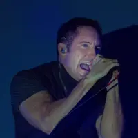 Nine Inch Nails perform at the Outside Lands Music Festival San Francisco^ California USA - 08-10-2013