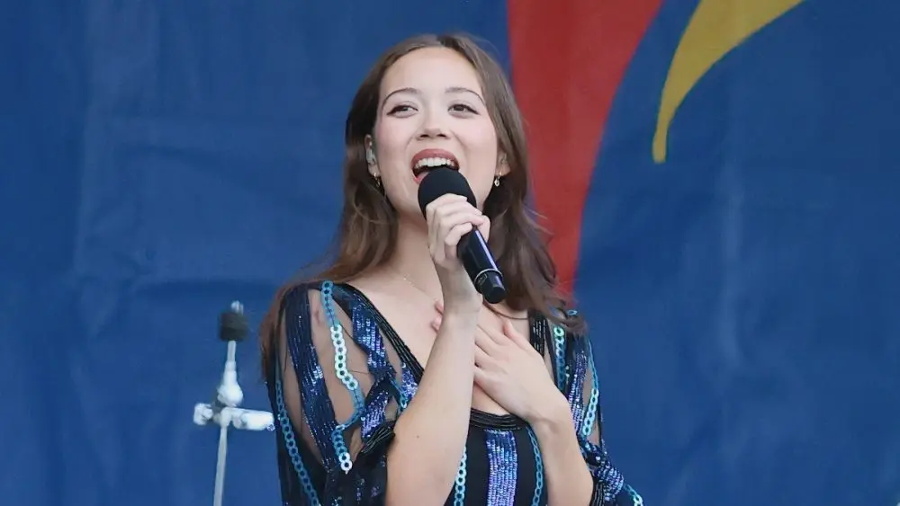 Laufey performs at New Orleans Jazz Festival New Orleans^ Louisiana USA - 05-03-2025