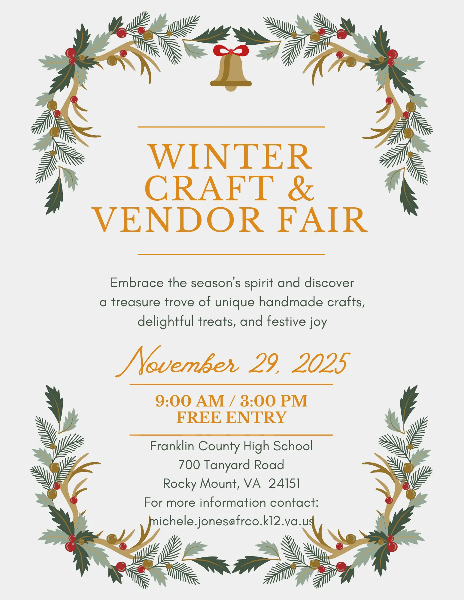 FCHS Holiday Craft and Gift Fair