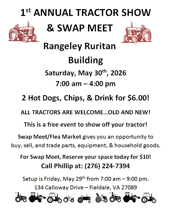 1st Annual Tractor Show & Swap Meet