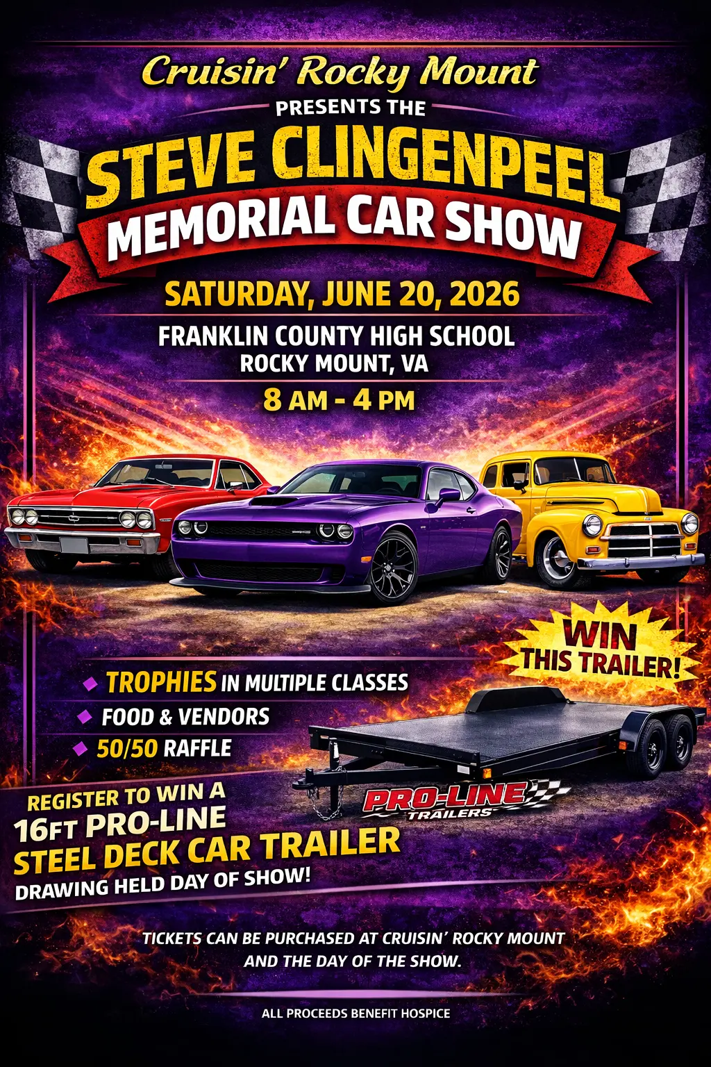 STEVE CLINGENPEEL 4TH ANNUAL MEMORIAL CAR SHOW