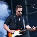 Randy Houser performs during Luke Bryan's 'Kick The Dust Up' Tour at Vanderbilt Stadium on July 11^ 2015 in Nashville^ Tennessee.