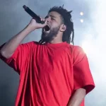 J Cole performs at Bonnaroo music festival Manchester^ Tennessee USA - 06-18-2022