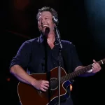 Blake Shelton performs in concert during the 2017 CMA Music Festival on June 9^ 2017 at Nissan Stadium in Nashville^ Tennessee.