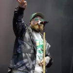 Jaten Collin Dimsdale^ known as Teddy Swims^ performs on stage at the 2024 Soundside Music Festival. Bridgeport^ Connecticut - September 29^ 2024