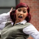 Cardi B arrives to Cloud Deli in Washington Heights^ Manhattan to promote her new album titled "I am the Drama". Washington Heights^ NY: September 13th. 2025