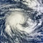 Tropical Storm Imelda. Acquired April 8^ 2013^ this image shows Tropical Storm Imelda over the Indian Ocean. Elements of this image furnished by NASA.