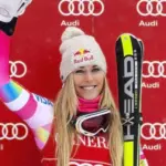 Lindsey Vonn at the 2014 Audi FIS World Cup Super G LAKE LOUISE ALBERTA CANADA ^ DEC 6 2014
