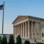The United States Supreme Court Building on a Summer Evening^ Washington DC