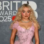 Sabrina Carpenter attends The BRIT Awards 2025 at Intercontinental Hotel at The O2 in London^ England. London^ United Kingdom - March 01^ 2025