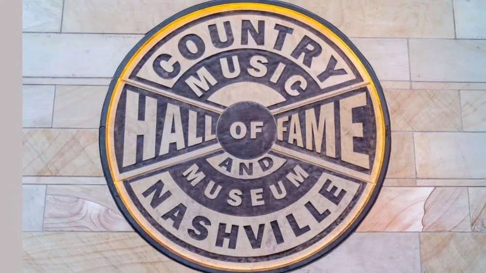 Logo and sign for Country Music Hall of Fame and Museum; Nashville Tennessee