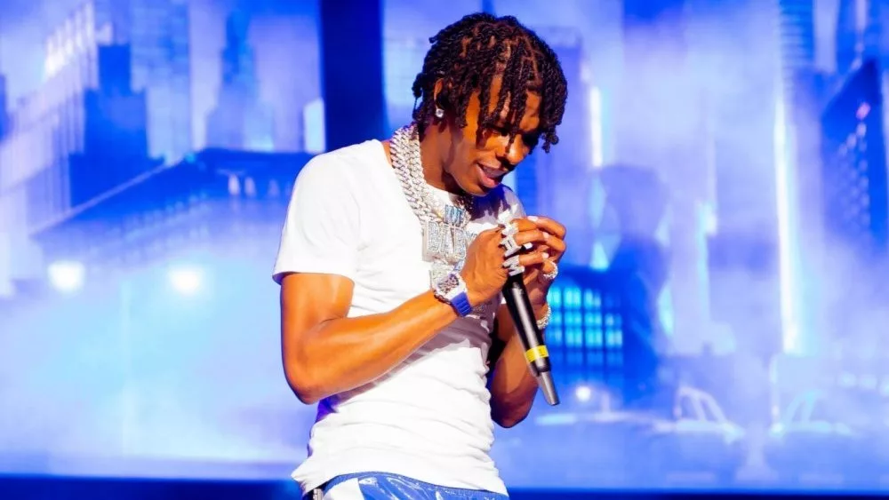 Lil Baby performing at birthday bash 25 Atlanta^ Georgia USA - JULY 17 2021