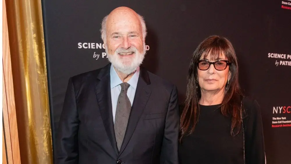 Rob Reiner and Michele Singer Reiner attend New York Stem Cell Foundation Gala and Science Fair at Jazz at Lincoln Center on October 10^ 2023