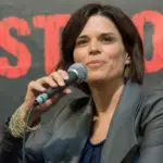 Neve Campbell at Weekend of Hell^ a two day (April 7-8 2018) horror-themed fan convention. DORTMUND^ GERMANY - APRIL 8 2018