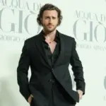 Aaron Taylor Johnson attends the Madrid photocall for "ACQUA DI GIO" By Giorgio Armani at Matadero Madrid on March 07^ 2024 in Madrid^ Spain.