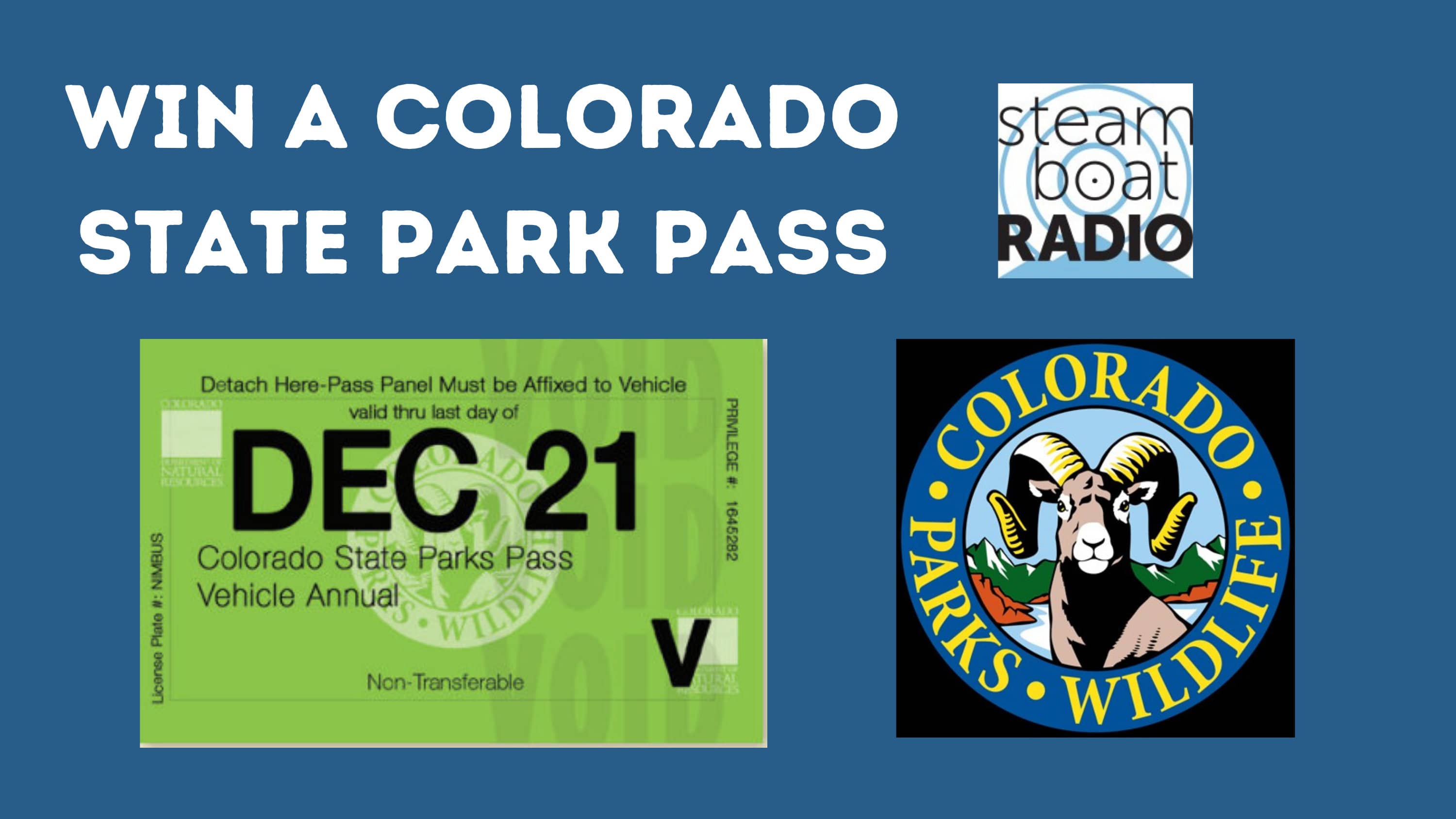 Win a Colorado State Parks Pass Steamboat Radio
