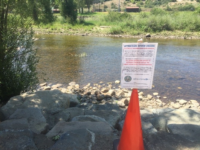 Low flows and warm water closes the Yampa River