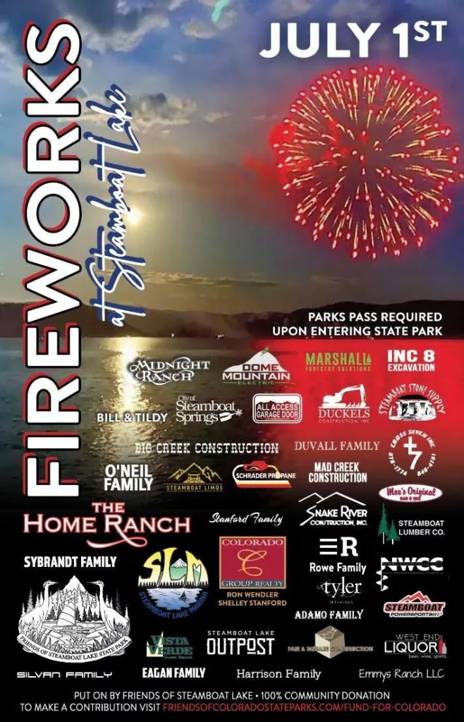 Steamboat Lake to host fireworks this Saturday night Steamboat Radio