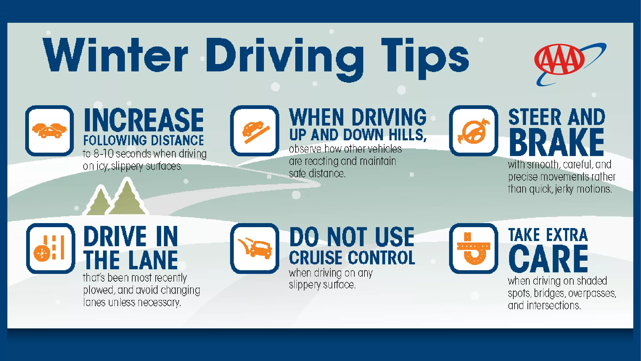Tips on how to drive safely on snow and ice