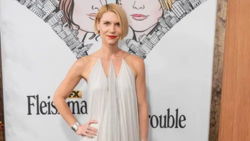 Claire Danes wearing dress by Zac Pozen attends Hulu FX’s Fleishman Is In Trouble at Carnegie Hall in New York on November 7^ 2022