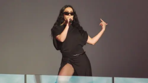 Charli XCX performed a surprise concert in Times Square. New York^ NY USA - November 18^ 2024