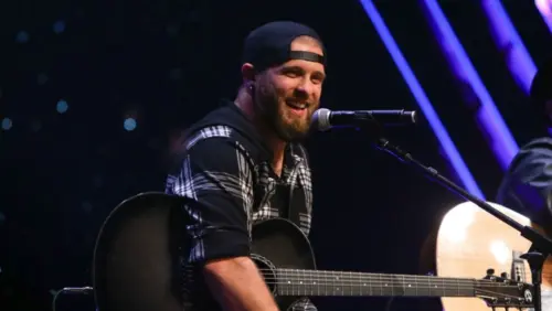 Brantley Gilbert performs at CBS Radio's Stars & Strings event at the Chicago Theatre on November 9^ 2016 in Chicago^ Illinois.