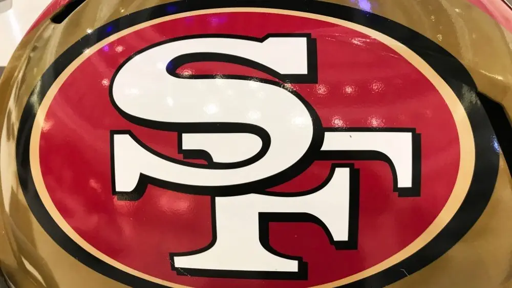 San Francisco 49ers Jumbo Helmet on Display for Super Bowl LII. Minneapolis^ MN/USA December 31^ 2017