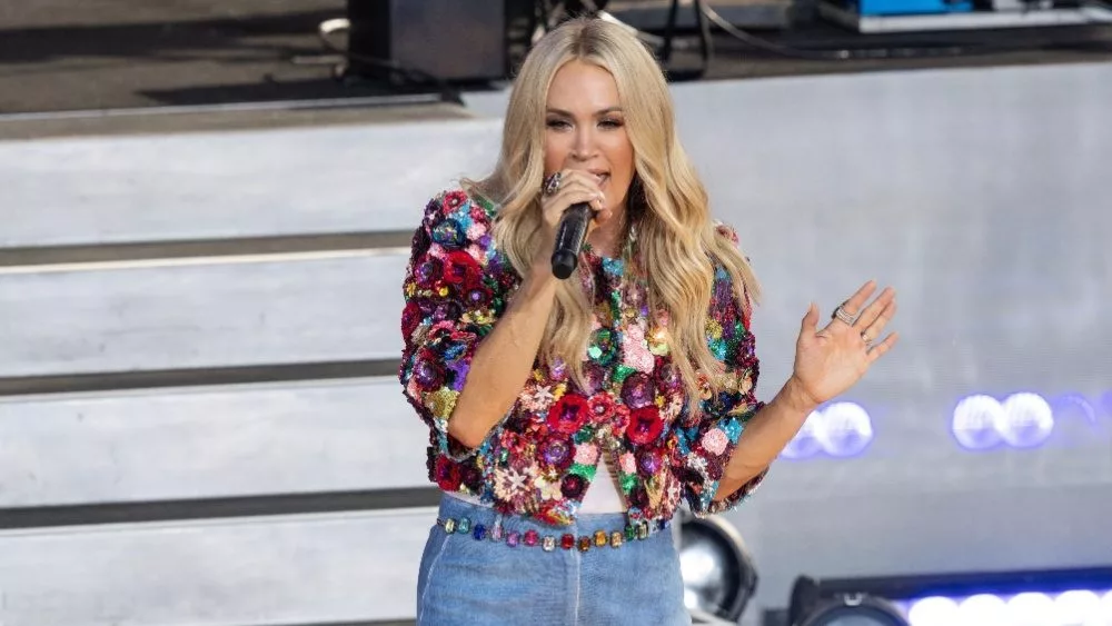 Carrie Underwood performs during GMA concert at Central Park in New York on August 2^ 2024