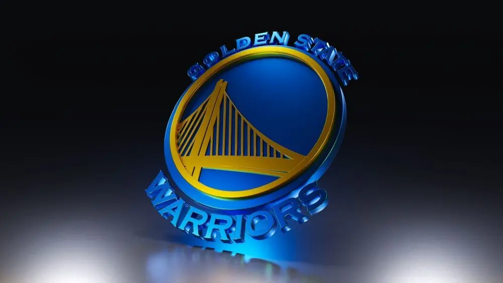 Golden State Warriors logo. 3D render