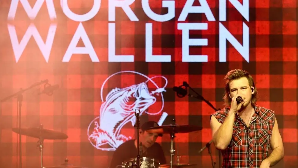 Morgan Wallen performs at CMT's RAMJAM on June 3^ 2019 at TopGolf in Nashville^ Tennessee.